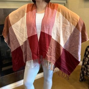 Pretty Plaid Poncho OS